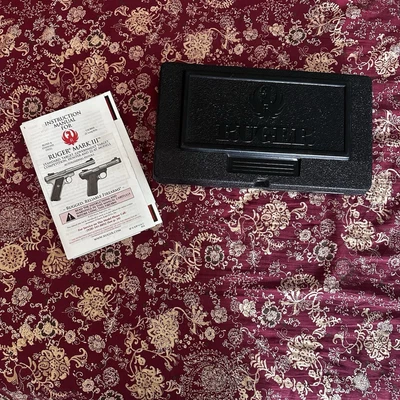 RUGER MKIII 512 22 LR Factory OEM Plastic Hard Case Model 10101 USA Made - Image 1 of 3