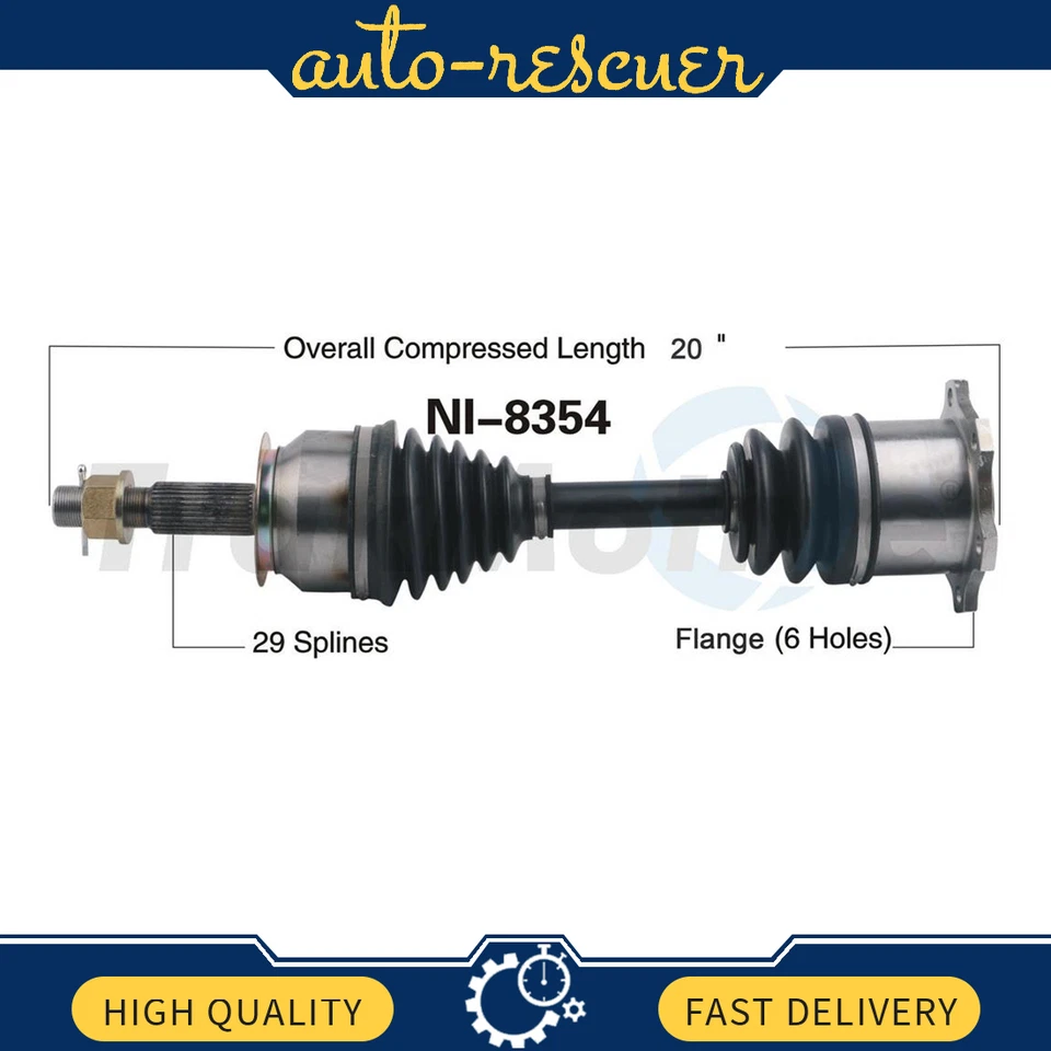 Eje delantero izquierdo/derecho CV SurTrack NI8354 para Nissan Pathfinder 5,6 L V8 4x4 Foto 1 de 2