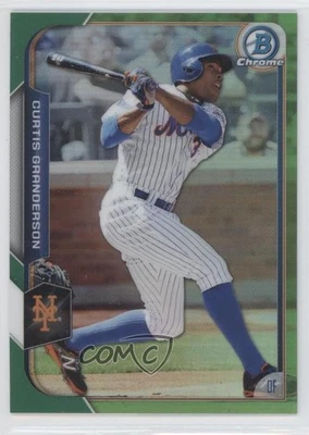 2015 Bowman Chrome Green Refractor /99 Curtis Granderson #82 - Image 1 of 2