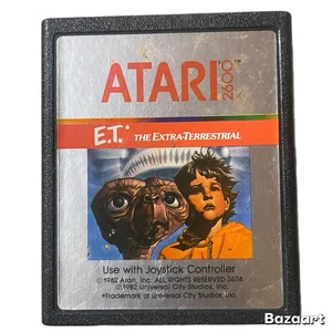 Vintage 1982 E.T. THE EXTRA TERRESTRIAL Atari 2600 Used Video Game Tested - Picture 1 of 4