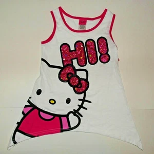 Hello Kitty Girls Sleeveless Tank Top Size S 6-6X or M 7-8 (P) - Picture 1 of 1