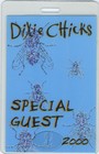 DIXIE CHICKS 2000 FLY Tour Laminated Backstage Pass Foil-Printed
