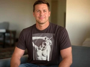 T-Shirt für Männer Gr. M - Nackte Frau - Junggesellen Abschied JGA T-Shirt - Bild 1 von 2