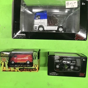 Model Power HO Scale Vehicle Lot w/Boxes UNUSED Train Layout - Picture 1 of 7
