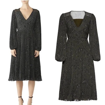 Vestido midi Fame and Partners The Landry en caqui 8 Foto 1 de 4