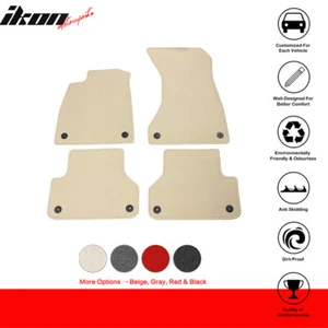 For 18-24 Audi A5 S5 RS5 Sportback Front Rear Floor Mat Liner Carpet Nylon Beige - Picture 1 of 10