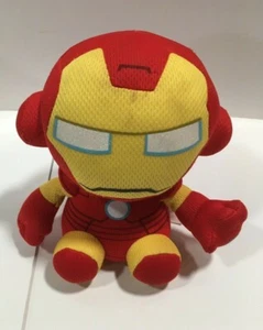 6" Iron Man Beanie Baby Babies TY Marvel Comics Plush Toy Super Hero - Picture 1 of 3