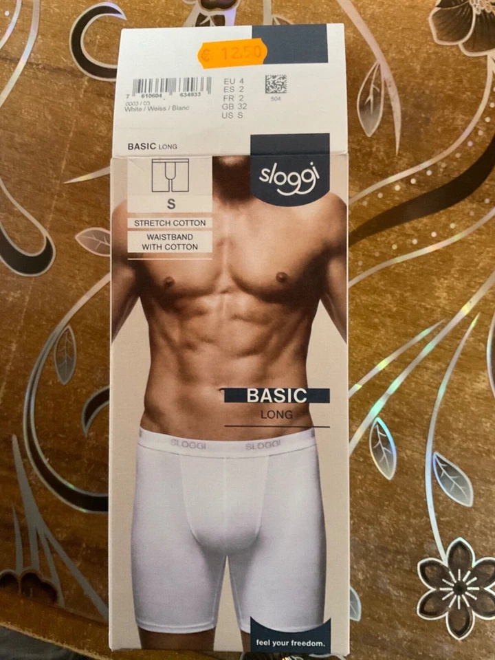 Boxer SLOGGI MAN BASIC LONG uomo cotone elasticizzato GAMBA LUNGA ciclista - Immagine 1 di 1