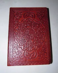 DIARIO DECORATIVO COMPATTO COMPATTO LOTO MARRONE RUGGINE IN RILIEVO INDIA DELUXE - Foto 1 di 6