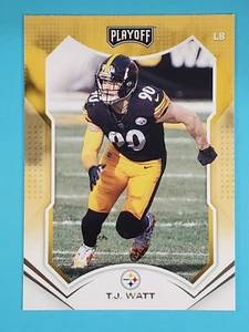 2021 Panini Playoff T.J. Watt Pittsburgh Steelers #47 - Picture 1 of 2