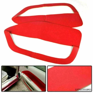 Reposabrazos de cuero sintético rojo panel de puerta tarjeta de inserción apta para Ford Mustang 05-09 - Imagen 1 de 12