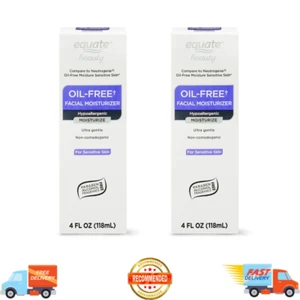 Equate Beauty Oil-Free Facial Moisturizer for Sensitive Skin, 4 fl oz ( 2 PACK ) - Picture 1 of 12
