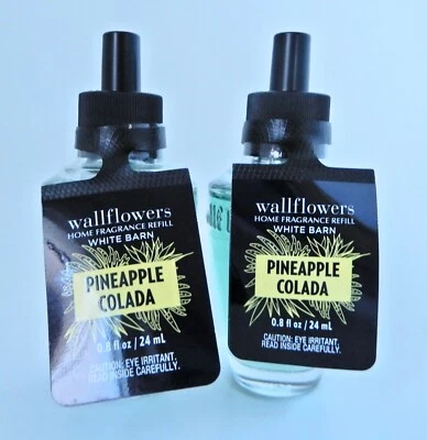 2 BATH & BODY WORKS НАСТЕННЫЕ ЦВЕТЫ АНАНАС КОЛАДА АРОМАТ ЗАПРАВКА 0,8 унц НОВЫЙ! - Изображение 1 из 4