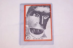 Famous Monster Series Card #31 "The Voo Doo Man" 1963. In Plastic Sleeve. - Picture 1 of 6
