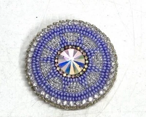 Native American Hand Crafted Beaded Popsockets Phone Holder - Picture 1 of 12