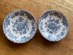 2 Untertasse Crown Ducal Bristol blau ☕️👑👑👑☕️ - Bild 1 von 2