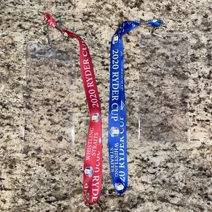 New 2020 Ryder Cup Golf Lanyard Red OR Blue - Whistling Straits - Free Shipping! - Picture 1 of 4