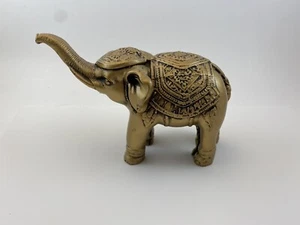 Elephant Figurine - Polyresin Bronze Colored Decorative Home Decor - Picture 1 of 7