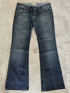 EUC PAIGE PREMIUM DENIM PPD PICO BOOTCUT JEANS FLAP POCKET MADE IN USA 27 X 29 - Picture 1 of 11