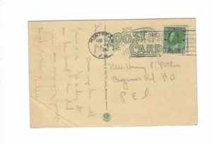 Tarjeta postal con foto de Canadá 1924 enviada desde Montreal a la Isla del Príncipe Eduardo - Imagen 1 de 2