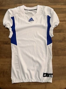 Adidas Techfit Fußball Trikot M Herren Team Hyped Weiß Blau Authentic Mesh - Bild 1 von 6