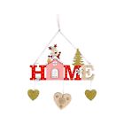 Christmas Sign Home Letters Hollow Pendant Decoration