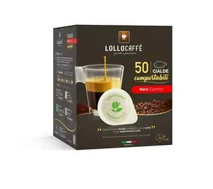 50 CIALDE MISCELA NERO LOLLO CAFFÈ SPEDIZIONE GRATUITA - Foto 1 di 1