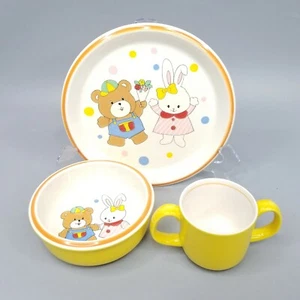 Mikasa My First Birthday CC017 Infants Childs Plate Handle Cup Cereal Bowl Bunny - Picture 1 of 12