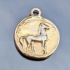 Reproduction Ancient Greek Coin Charm Goddess Athena And Horse