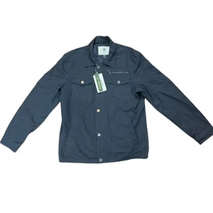 WenVen Men's Casual Cotton Military Field Jacket, Sz MEDIUM Lightweight Grey NEW - Picture 1 of 11