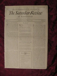 SATURDAY REVIEW March 16 1929 Conrad Aiken O.W. Firkins F. V. Morley  - Imagen 1 de 1