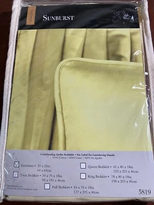 NUEVA Funda de Almohada Donna Sharp Sham SUNBURST Eurosham 25" x 25" NUEVA EN PAQUETE NOS Foto 1 de 3