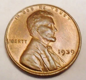 1939 P Lincoln Wheat Cent / Penny * Stempelglanz / MS RB - POSTFRISCH ROTBRAUN * KOSTENLOSER VERSAND - Bild 1 von 2