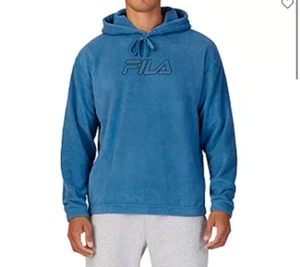 NWT FILA Polar Fleece Hoodie Men's Long Sleeve Hoodie ~ Vallarta Blue ~ Size XL - Picture 1 of 8