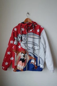 Looney Toons Taz Bugs Bunny Marvin Martion Members Only Jacket Tasmanian Devil - Picture 1 of 3