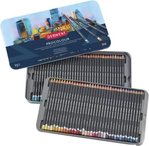 Derwent Colored Pencils For Drawing & Art - Metal Tin, Set of 72 Pcs - 2302508 - Picture 1 of 3