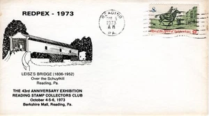 LEISZ'S BRIDGE OVER THE SCHUYKILL - READING, PA 1973 FDC17820 - Picture 1 of 2