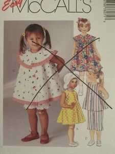 OOP McCALLS 7607 Toddlers/Girls Dress Toop Pants & Panties PATTERN 1-2-3 UC - Picture 1 of 3