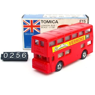 Novo Tomica F15 London Bus Scale 1/130 Fabricado no Japão Diecast Tomy Azul Caixa Branca - Imagem 1 de 4