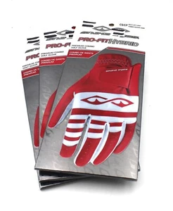 3 NEW Snake Eyes Pro Fit Hybrid Red/White Mens Left Hand Cadet Small Golf Gloves - Picture 1 of 2