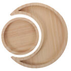 -Shaped Serving Tray: Rustic Bread Platter for Coffee, Snacks, Nuts