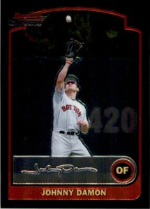 2003 BOWMAN CHROME - #135 JOHNNY DAMON BOSTON RED SOX - Picture 1 of 2