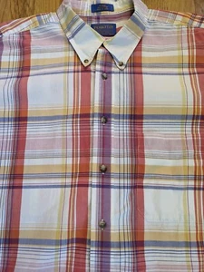 Pendleton Langarm kariertes Button Down Hemd Herren XXL 100% Baumwolle - Bild 1 von 6