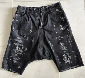 Tuesday Night Band Practice Black Jeans Shorts Size 32 - Picture 1 of 14