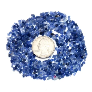 AAA+ Natural Blue Sapphire Rough 2-4 MM Raw Sapphire Gemstone For Beads Making - Picture 1 of 6
