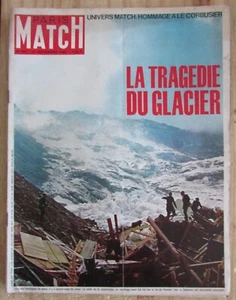 1965 PARIS MATCH SUISSE MOUNTAIN MATTMARK TRAGEDY GLACIER / LE CORBUSIER - Picture 1 of 1