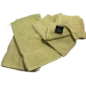 Lauren Ralph Lauren 2 Hand Towels And 7 Wash Cloths Cotton Lime Green - Picture 1 of 5