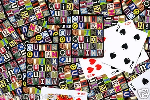 Naipes personalizados con QUINN en letras de fotos de letreros - Imagen 1 de 2