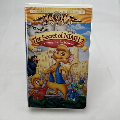 THE SECRET OF NIMH 2 - TIMMY TO THE RESCUE - VHS - CLAMSHELL CASE - Image 1 of 3