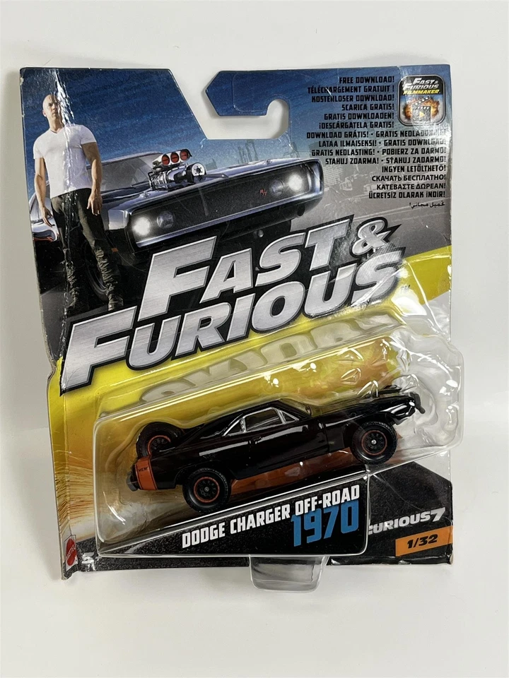 Fast & Furious Dodge Charger Off Road 1970 1:55 Scala Mattel FCF36D B19 - Immagine 1 di 4